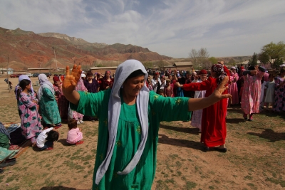 Ornaments of Zarafshon valley in Tajikistan